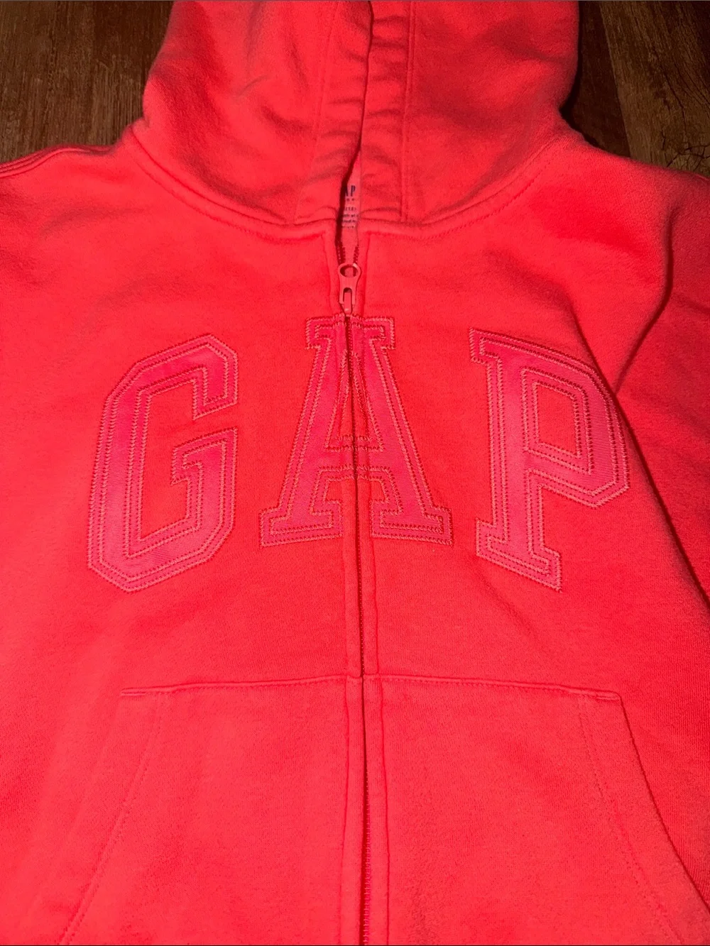 NWOT Lot of 2 Gap Kids Full Zip Fleece Hooded Sweatshirt size XL (12)